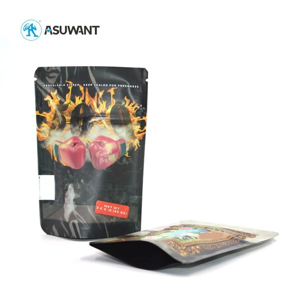 Black Matte Standing Up Packaging Bags Dry Food Storage Package Pouches Aluminum Foil Packing Bag