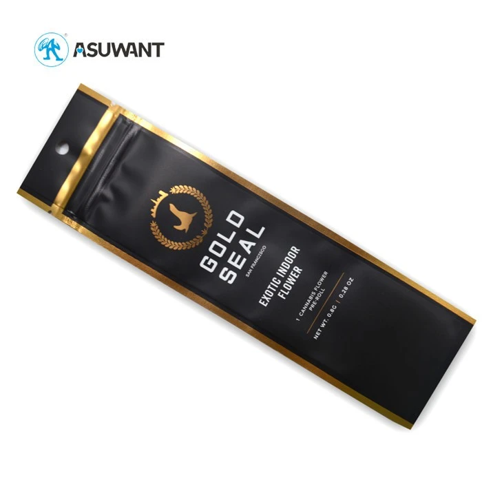Mini 3 Side Seal Zip Lock Mylar Smell Proof 1pcs Pre-roll Plastic Tubes Packaging 8ml Sachets Bag
