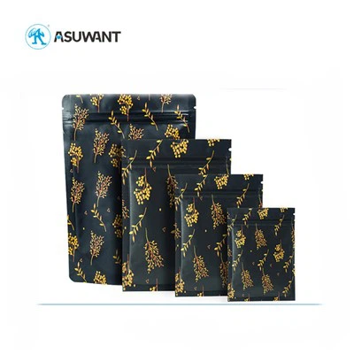 سیاہ ایلومینیم ورق زپ لاک بیگ