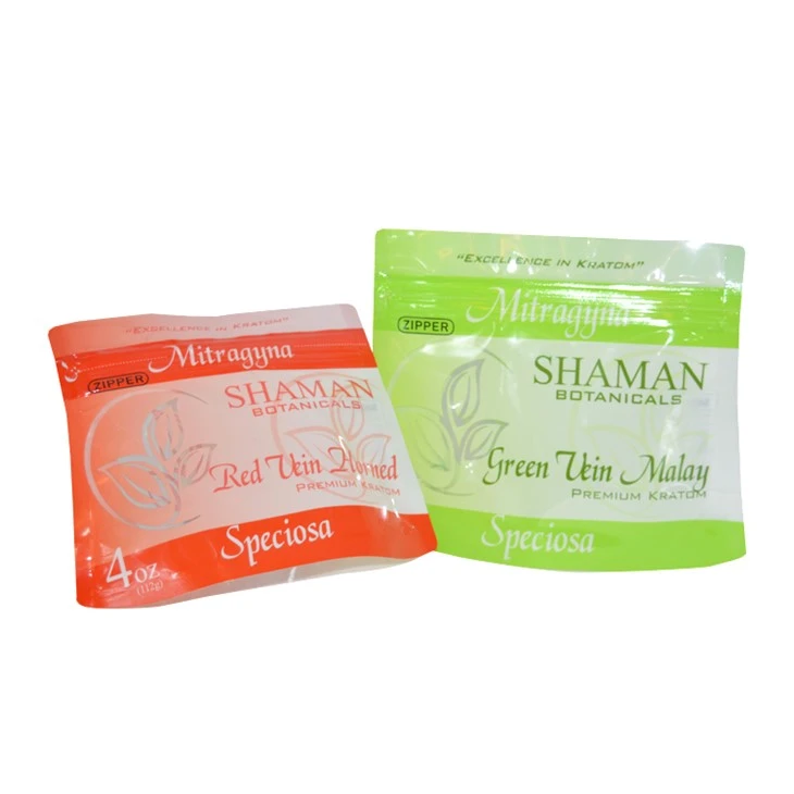 Special Shaped Stand Up Zipper Bags Aluminum Foil Printed For Cosmetic Packaging