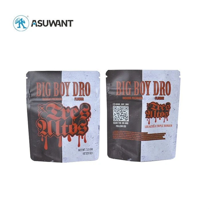 Child Resistant Smell Proof ZipLock Mylar Bags factory