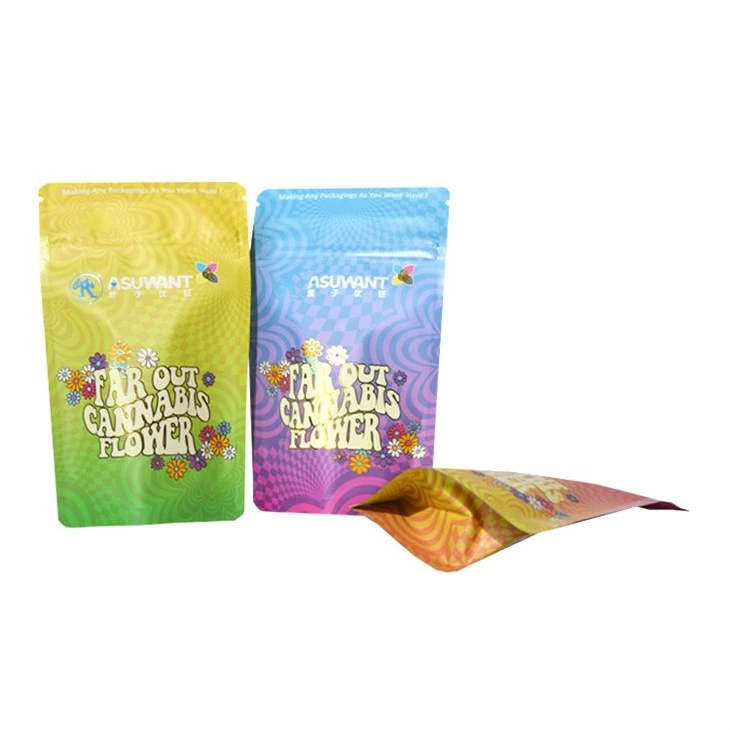 Plastic Packaging Bag With Spot UV Enhancement & Gold Stamping suppliers
